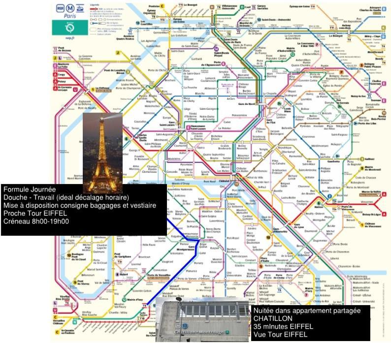 Eiffel Citea Access Dayroom Espace Paris Sans Nuitee Et Chambre Partagee Chatillon Nuitee -- Repos Journee Ou Espace Travail 8-19H Proche Tour Eiffel Ou Usage Bureau A L'Heure En Journee -- Nuitee Chatillon Avenue Paris Exterior foto